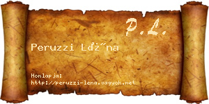 Peruzzi Léna névjegykártya